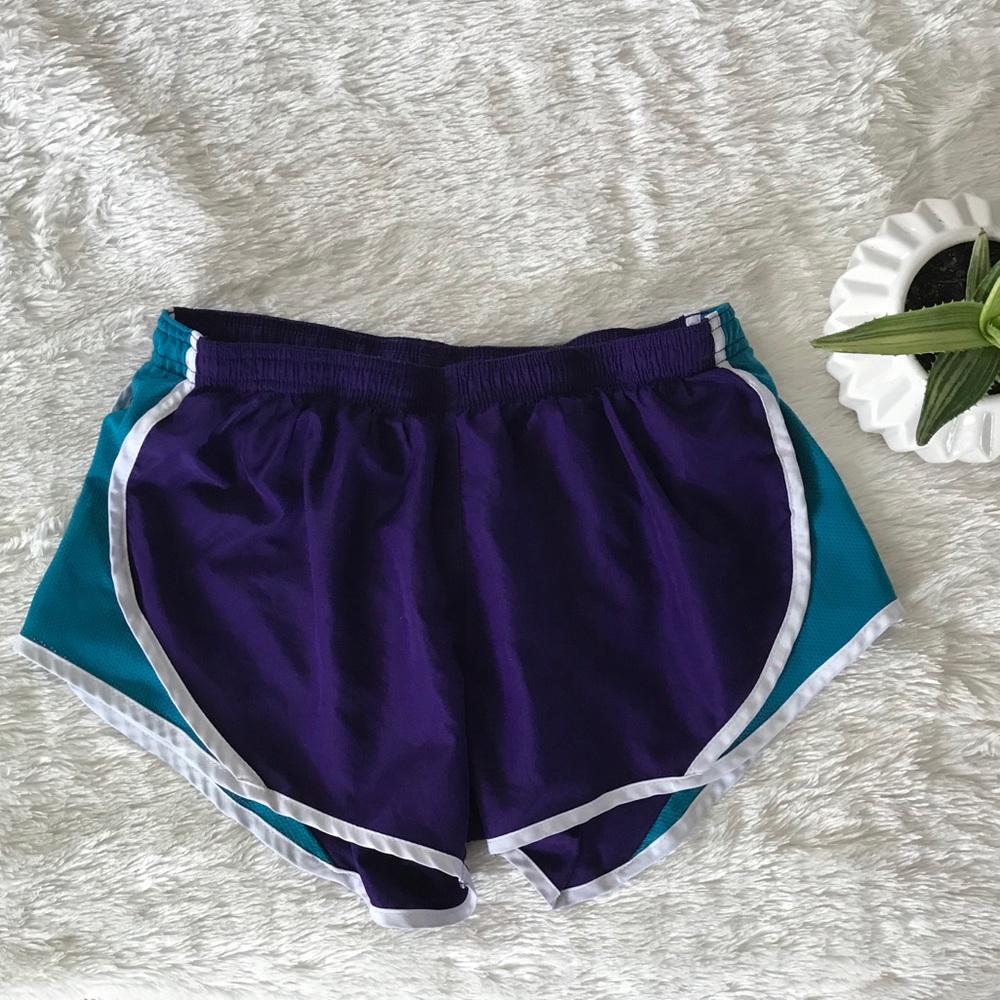 Soffe Running Shorts Small Purple & Teal